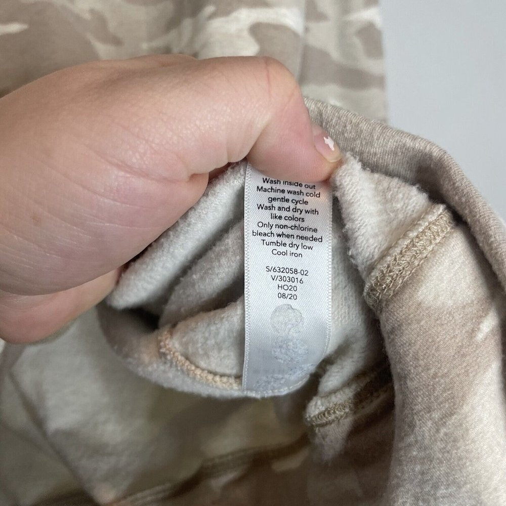 Athleta Coaster Luxe Sweatshirt Camo Tan Size XS - Picture 6 of 9